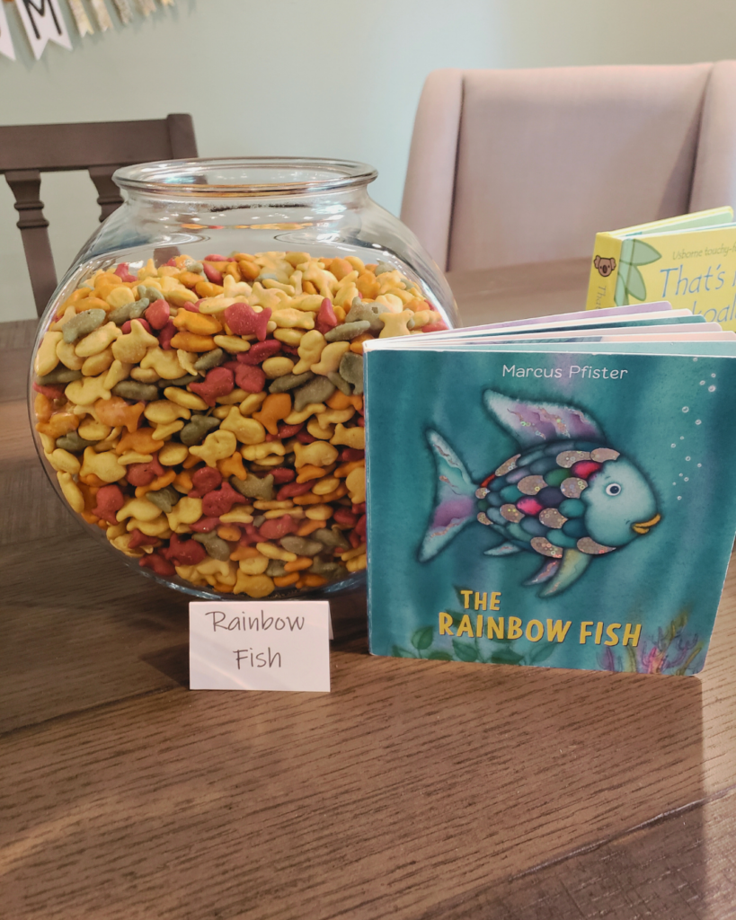 Goldfish and rainbow fish book
